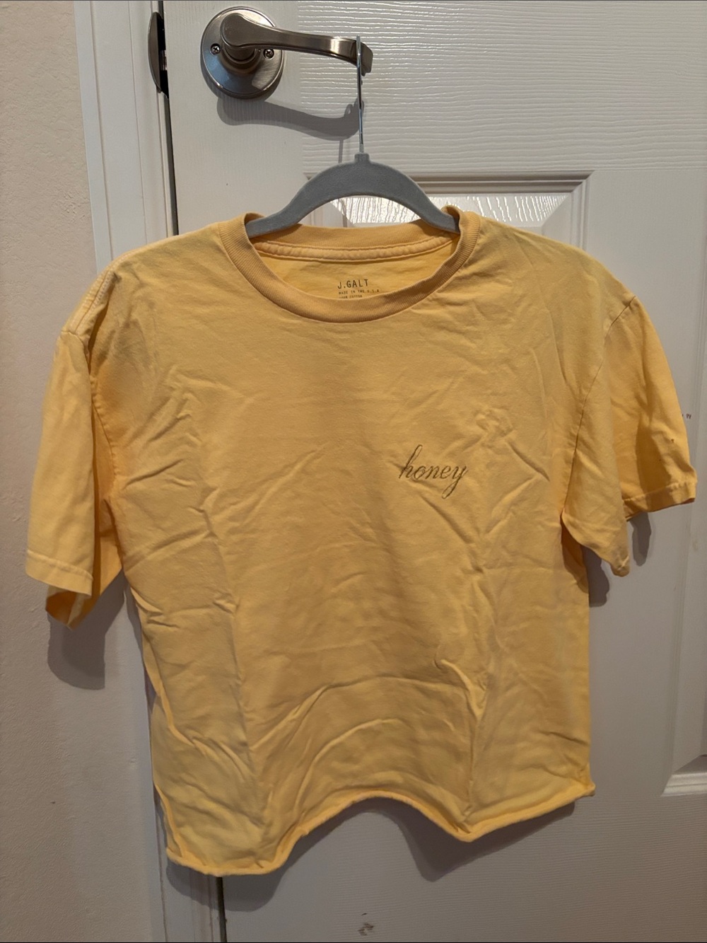 Honey Brandy Melville Short-Sleeve Tee - Yellow
